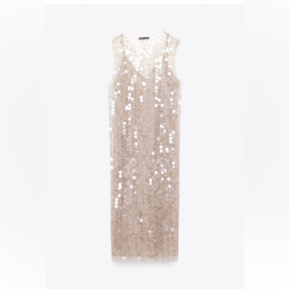 Zara midi sequin dress